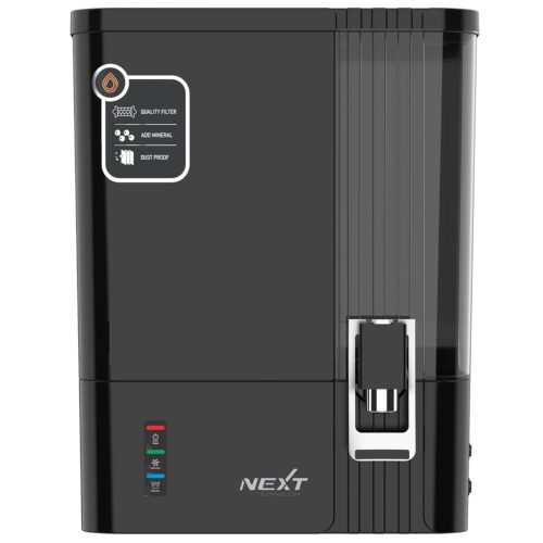 Aqua 2090 RO Water Purifier with RO + UF + Advanced Copper filter gives pure Mineral water | 7 Stage Purification | Storage tank - 10 Ltr | 12 Ltr Capacity Per Hr. | Ultra Violet LED | (Mirror Black)