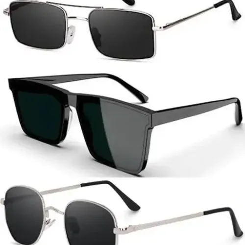 Arzonai New Trending Fashion Stylish Combo Pack of 3 Sunglasses for Men and Women
