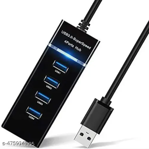 4 Ports 2.0 3.0 USB HUB Splitter High Speed Multi Splitter USB Adapter Expander Cable For Desktop PC Laptop Adapter USB HUB - HUB 3.0 Black