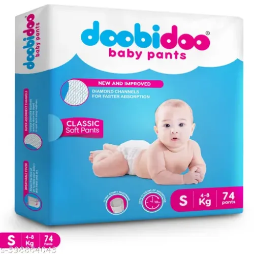 Newly and Improved Classic Soft Baby Pant Diapers with Diamond Channels