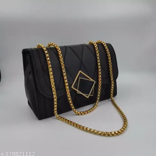 stylish Rectangle Fitting Chain Slingbag for Women and girls