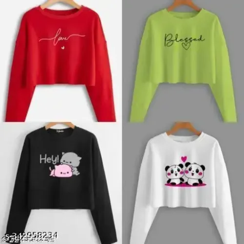 CLASSIC MODERN CROP TOP COMBO OF 4