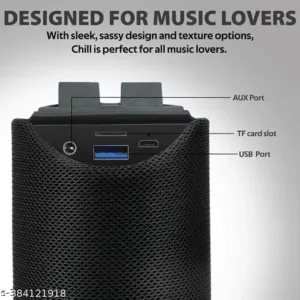 AT-311 Mate Portable Bluetooth Speaker Wireless Super Bass Sound Audio System/Water Resistent/Splashproof Built in Mic, TF Card Slot, FM, AUX, USB