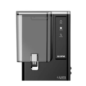 Lx One Glam Charcoal Black Metallic Color and 12 Liter Storage RO Cabinet For Domestic Use