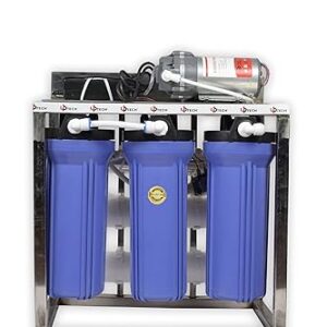 Uptech 25 LPH Commercial Ro + UV Water Purifier With Fully Automatic Function, Stainless Steel body, and Tds Adjuster 25 Litre (25 LPH RO+UV+ TDS ADJUSTER)