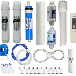 WHOLER RO Service kit with membrane & all filter of all type of water purifier, include RO Membrane, UF, Mineral, Membrane housing, pre filter, FR-450, pipe, and fittings